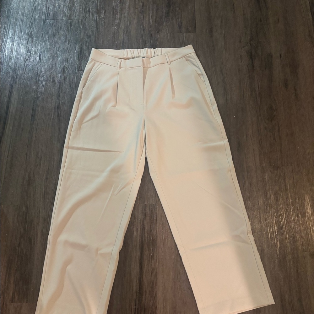 Old Navy Cream Wide Leg Trousers